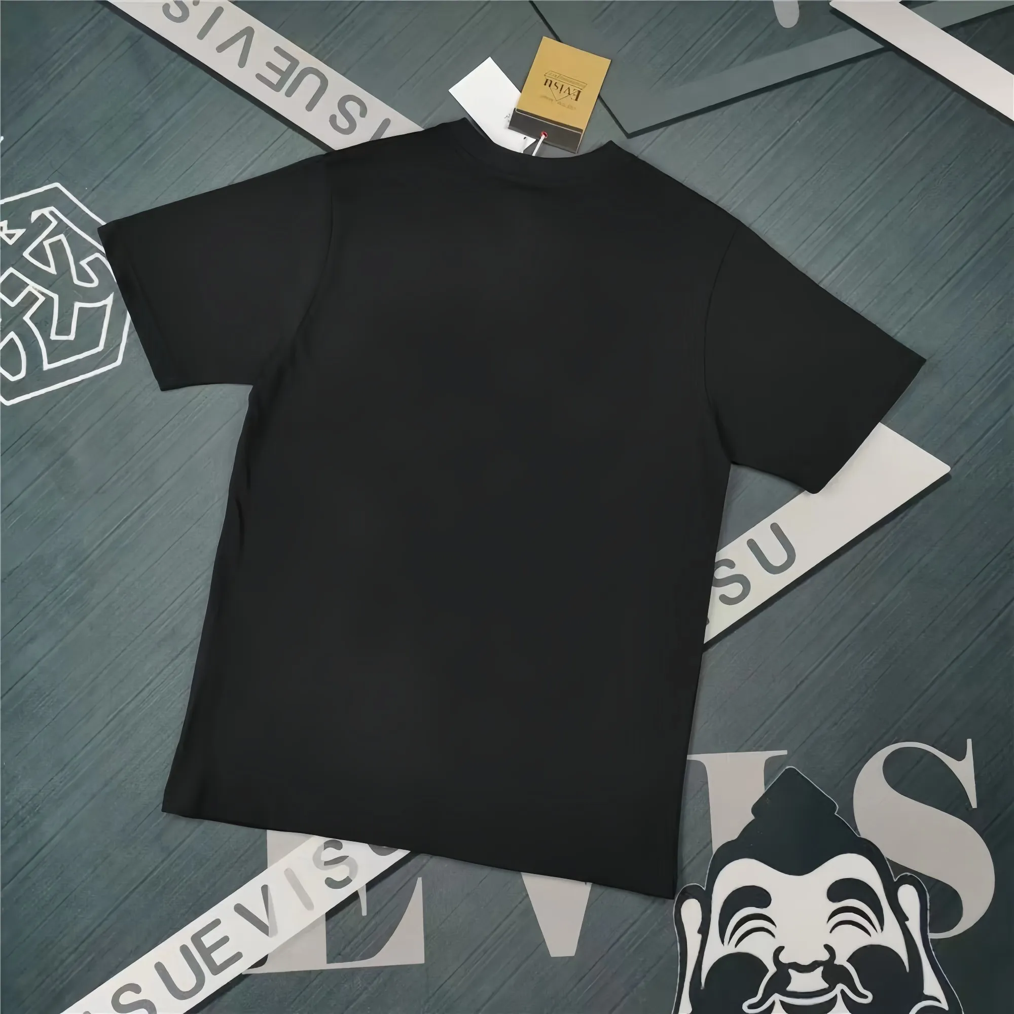 Evisu 2025New Arrival T ⚠ Quality⚠ Same Style T 。 ，Black S-XXL，White S-XXL，Gray M-XXL，Red S-XXL， Red M-XXL